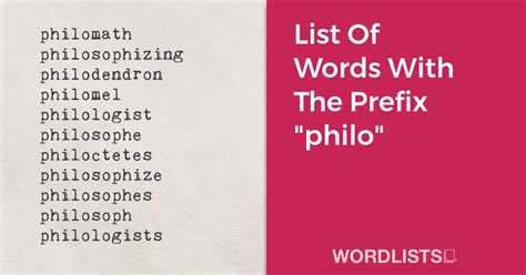 prefix phil|prefix dia words.